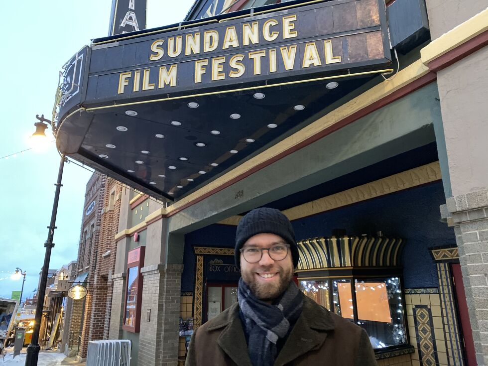 "Ibelin"-Regissør Benjamin Ree i Sundance, Egyptian Theatre i 2020
 Foto: Ingvil Giske/Medieoperatørene
